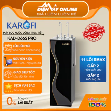 KAD-D66S PRO 2026 | Máy lọc nước nóng lạnh Karofi KAD-D66S PRO - Nước Nóng+Lạnh+Nguội - 11 Lõi Lọc