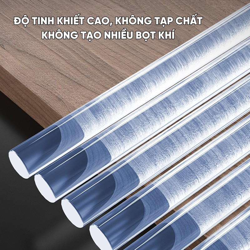 Keo Nến Silicon Trong Suốt RAYENR, Keo Nến Siêu Dính Đường Kính 7mm Chuyên Dụng Cho Súng Bắn Keo KN001