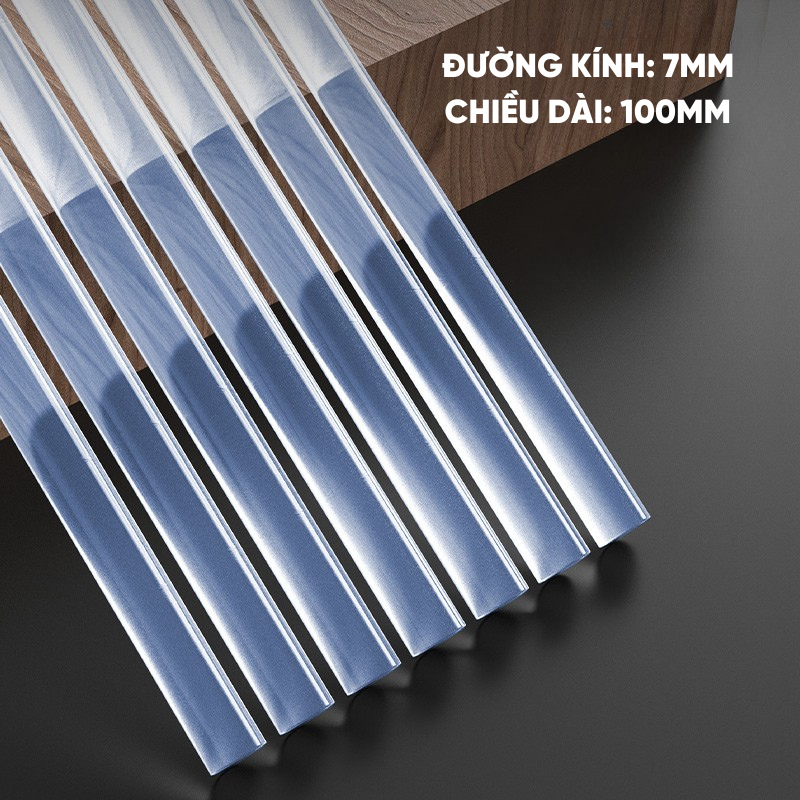 Keo Nến Silicon Trong Suốt RAYENR, Keo Nến Siêu Dính Đường Kính 7mm Chuyên Dụng Cho Súng Bắn Keo KN001