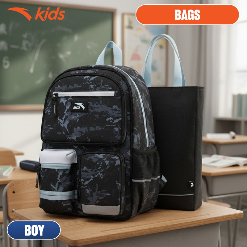 ANTA Kids Set Balo Và Túi Xánh Thời Trang Bé Trai 3926B8159