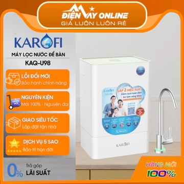 [CHÍNH HÃNG] Máy lọc nước để gầm Karofi KAQ-U98 - 10 Lõi lọc - Giám sát từ xa bằng smartphone