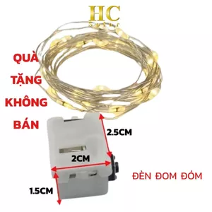 ✨QUÀ TẶNG ( HÀNG TẶNG KHÔNG BÁN)✨ Đèn LED Trang Trí Đom Đóm LED Ánh Sáng Vàng Ấm Dùng Pin Tiện Lợi