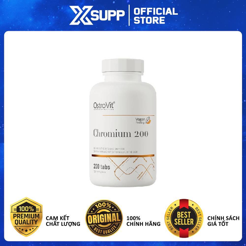 Ostrovit Chromium 200 Tablets – Hỗ trợ chuyển hóa đường và chất béo