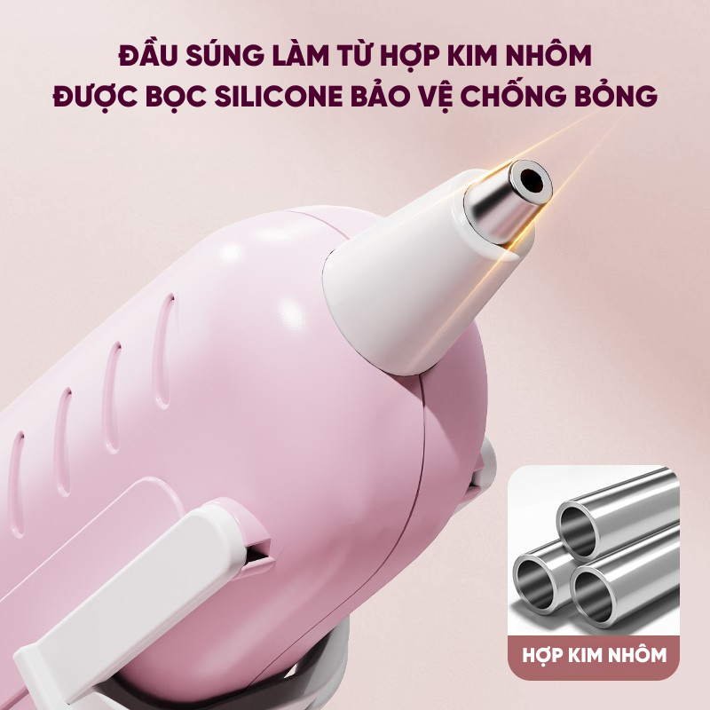 Máy Bắn Keo Nến 20W RAYENR, Súng Bắn Keo Nến Silicon Nóng Chảy Nhỏ Gọn Tiện Lợi Phù Hợp Handmade DIY SBK001