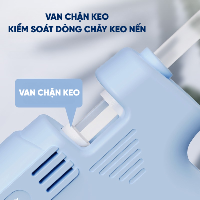 Máy Bắn Keo Nến Dùng Pin Sạc RAYENR, Súng Bắn Keo Silicon Nóng Chảy Không Dây Công Suất 20W SBK003