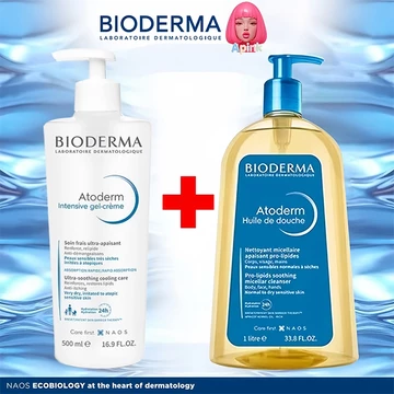 Kem dưỡng ẩm Bioderma Atoderm Intensive Baume | Làm dịu và dưỡng ẩm dành cho da khô Bioderma Atoderm Huile De Douche