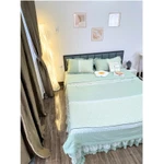 [XẢ KHO GIÁ TỐT] Bộ ga phủ 4 món, chăn ga chần bông chất liệu cotton dày dặn, mềm mịn, thoáng mát, họa tiết mát mẻ sắc x — ảnh 5