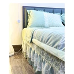 [XẢ KHO GIÁ TỐT] Bộ ga phủ 4 món, chăn ga chần bông chất liệu cotton dày dặn, mềm mịn, thoáng mát, họa tiết mát mẻ sắc x — ảnh 6