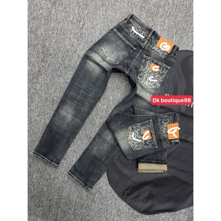quần bò nam dk boutique xanh trơn đậm hoạ tiêt túi sau điểm nhấn cực đẹp,phom chuẩn 1:1 chất lượng cho