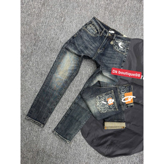quần bò nam dk boutique xanh trơn đậm hoạ tiêt túi sau điểm nhấn cực đẹp,phom chuẩn 1:1 chất lượng cho