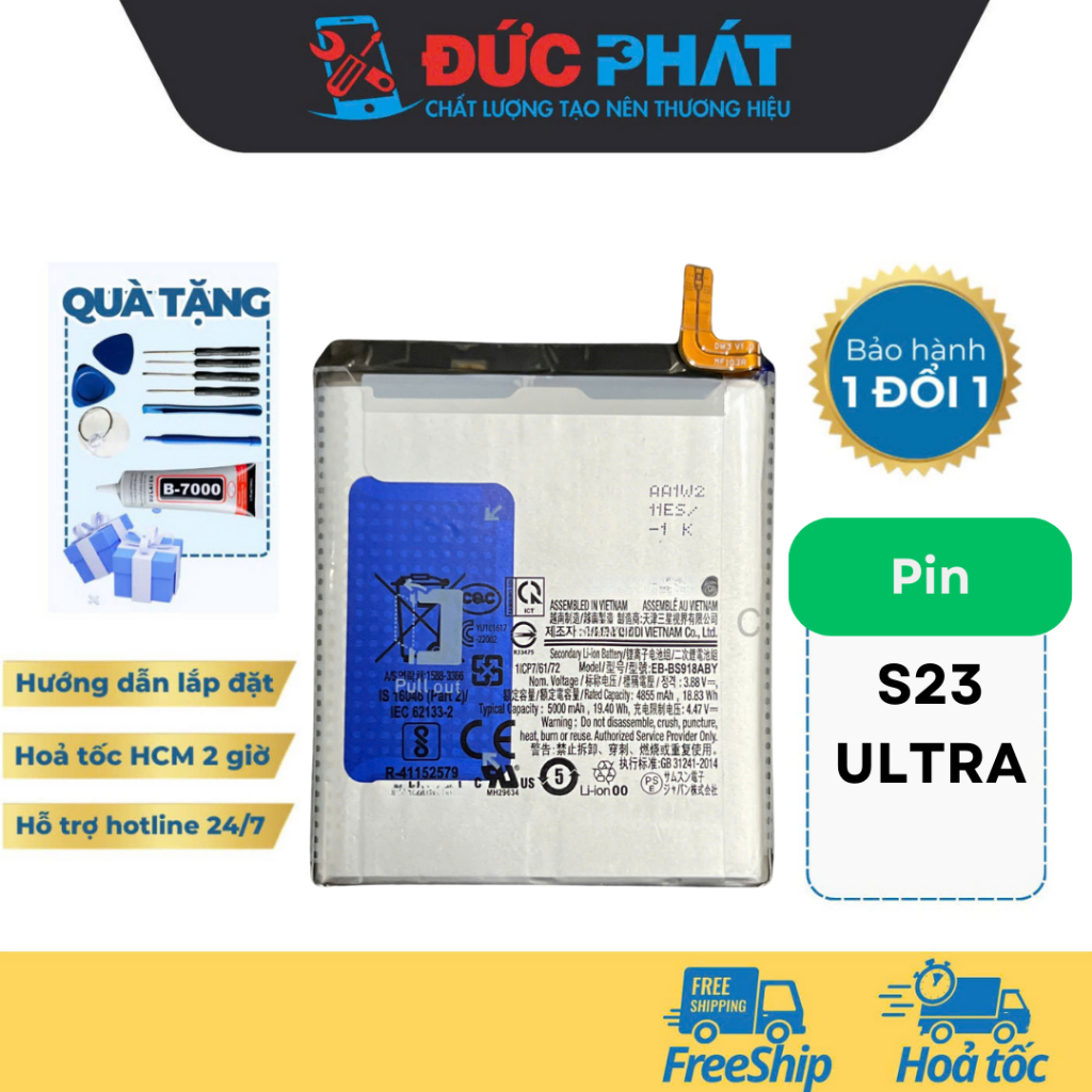 Pin Thay Thế Ss S23 Ultra (Tặng Keo Dán Và Bộ Sửa) | Shopee Việt Nam