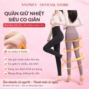 Quần Giữ Nhiệt Siêu Co Giãn 4 Chiều Lưng Cao Định Hình Eo Giữ Ấm Cơ Thể Quần Tất tàng hình - QDH005