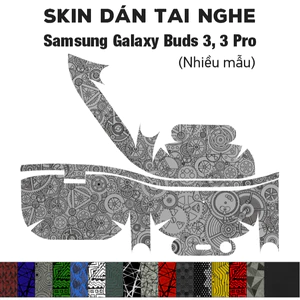 Skin dán tai nghe Samsung Galaxy Buds 3, 3 Pro | Film 3M vân nổi | Chống trơn trượt
