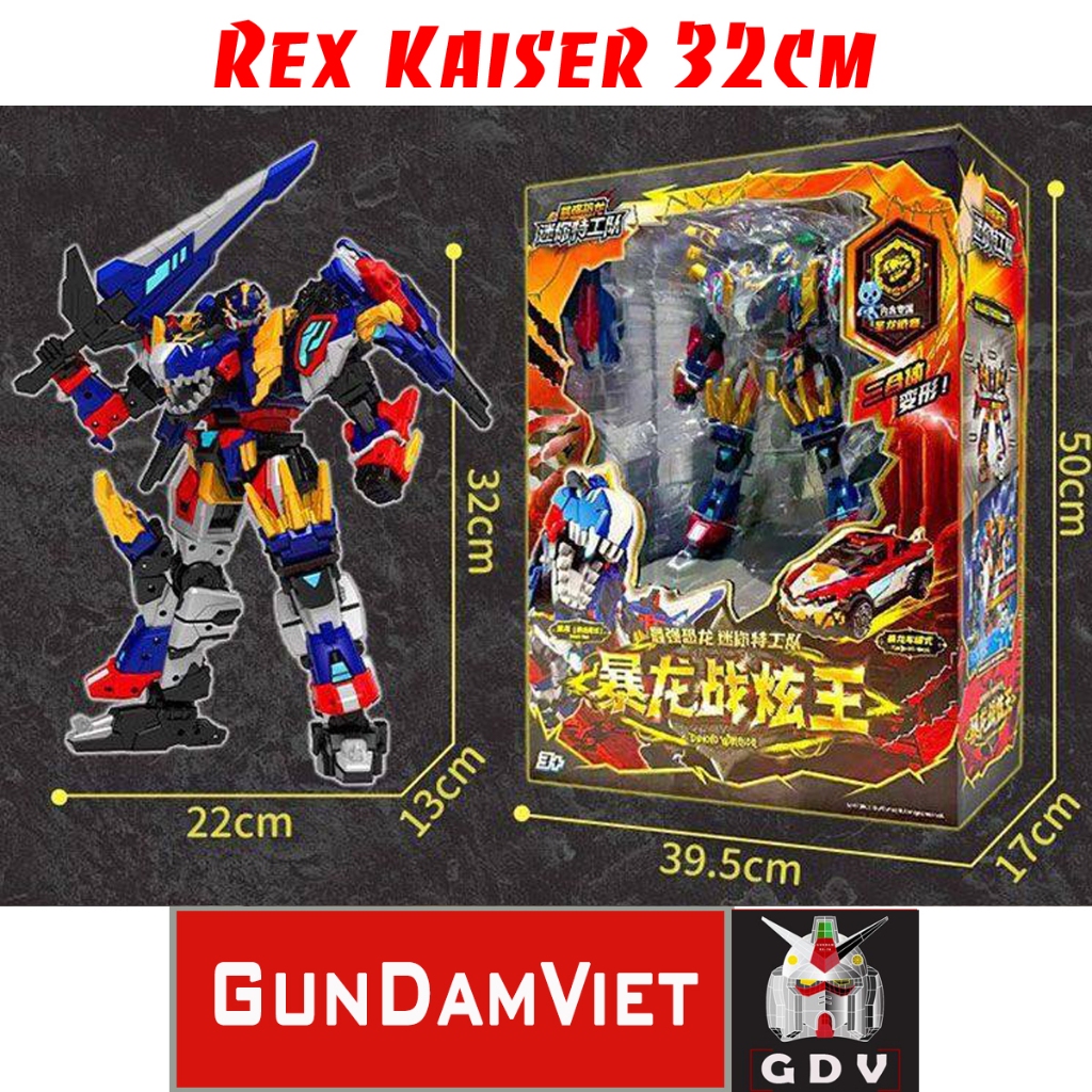 Mới] [Có Sẵn] Đồ chơi Miniforce 7 Rex Kaiser 24cm, Biệt đội siêu