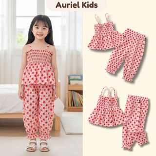 Set Bộ Bé Gái, BST Đồ Bộ Bé Gái Phong Cách Tiểu Thư Tone Nhẹ Nhàng Chất Cotton Mềm Mịn