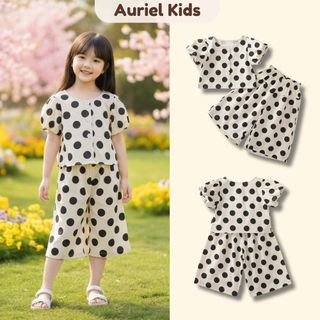 Set Bộ Bé Gái, BST Đồ Bộ Bé Gái Phong Cách Tiểu Thư Tone Nhẹ Nhàng Chất Cotton Mềm Mịn