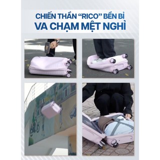 Combo 2 Vali Kéo MIA Du Lịch Larita RICO - Size 20/24/28, Nhựa PP Siêu Bền, Hạn Chế Va Đập, Khoá Số TSA