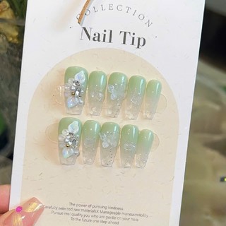 NANTY Nailbox thiết kế màu xanh bơ nhẹ nhàng trong suốt M404