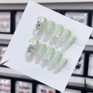 NANTY Nailbox thiết kế màu xanh bơ nhẹ nhàng trong suốt M404