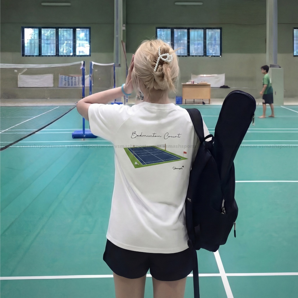 Áo Thun Cầu Lông Cotton Unisex Vsmash Sportwear "BMT COURT V.2" – Vải Bông Em Bé Mềm Mịn, Thoáng Mát,Thấm Hút, Co Giãn