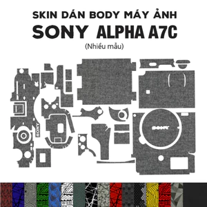 Skin dán máy ảnh Sony Alpha A7C (Nhiều mẫu) | Miếng dán Film 3M chống bám bẩn cho body máy ảnh Alpha 7C