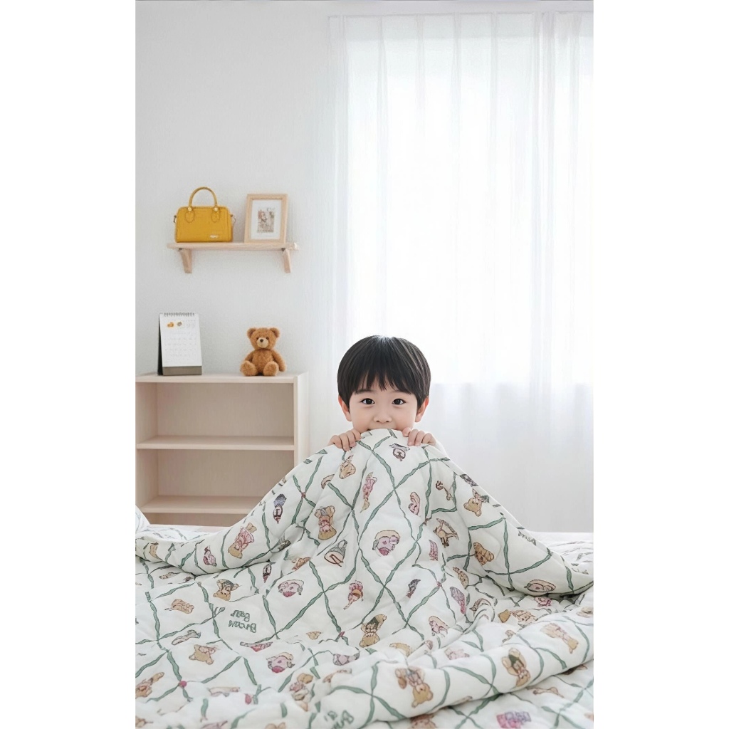 MỀN COTTON TRẺ EM ĐI HỌC sợi tự nhiên, thoáng mát, thấm hút tốt, an toàn cho da - Ngọc Hạnh Bedding