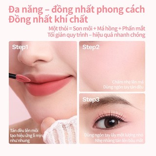 [Y359] Son kem bùn MOOEKISS - Size 2g - Không gây khô mô. Giữ Ẩm, Sáng Tone Da