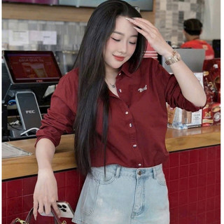 Áo Sơ Mi Basic Cúc Nổi Thuê Hiện Đại New 2026