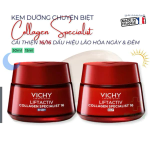Kem Dưỡng VICHY Liftactiv Collagen 16 Giúp Cải Thiện 16 Dấu Hiệu Lão Hóa, Hỗ Trợ Hạn Chế Nếp Nhăn