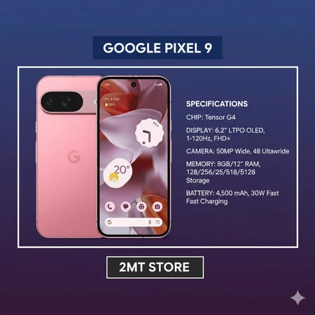 Google Pixel 9 Quốc Tế Like New Nguyên Zin Ram 12G Rom 128G/256G