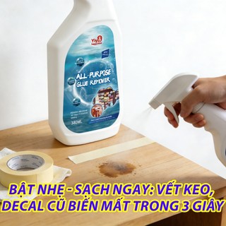 YiYi Dung dịch giải keo đa năng – Tẩy keo dán/keo dính + Không hư vật liệu – Dành cho gia đình & ô tô