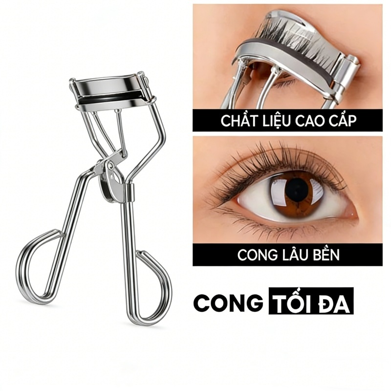 Dụng Cụ Uốn mi cong lâu Dụng Cụ Bấm Lông Mi Giúp Hàng Mi Cong, giữ dáng lâu, thích hợp cho người mới, Chính Hãng Cao Cấp
