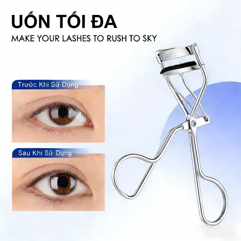 Dụng Cụ Uốn mi cong lâu Dụng Cụ Bấm Lông Mi Giúp Hàng Mi Cong, giữ dáng lâu, thích hợp cho người mới, Chính Hãng Cao Cấp