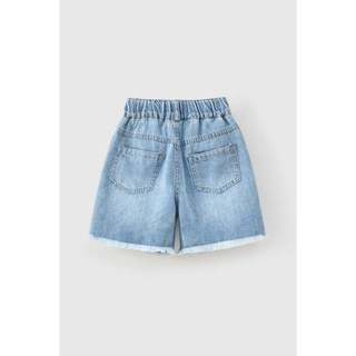 Quần short jeans Stitch bé gái Rabity 531.012