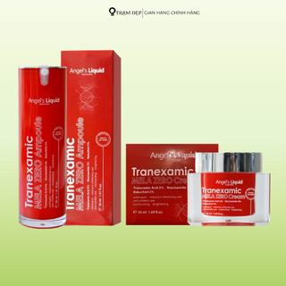 Bộ Đôi Serum & Kem Dưỡng Angel's Liquid Cải Thiện Thâm Nám Tranexamic Acid Mela Zero