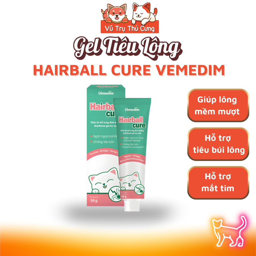 Gel Dinh Dưỡng Tiêu Búi Lông Cho Mèo