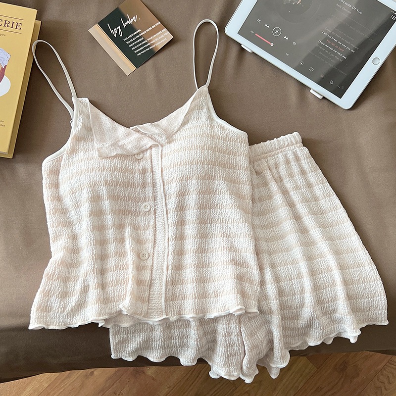 [Order] Bộ Đồ Ngủ Hè 2 Dây Có Đệm Ngực – Đồ Ngủ Nữ Mặc Nhà Thoáng Mát, Dễ Thương Phong Cách Hàn Quốc