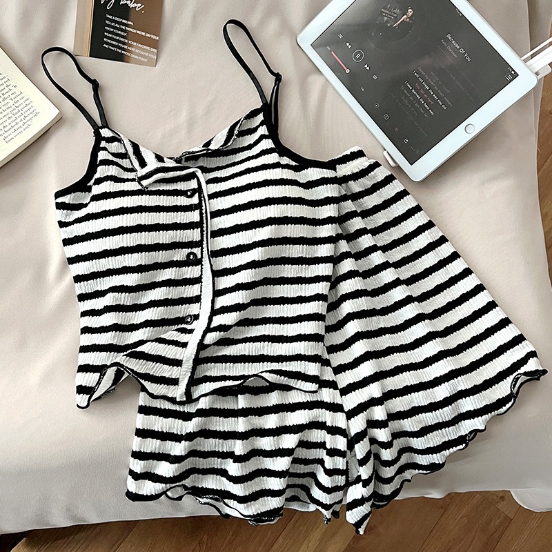 [Order] Bộ Đồ Ngủ Hè 2 Dây Có Đệm Ngực – Đồ Ngủ Nữ Mặc Nhà Thoáng Mát, Dễ Thương Phong Cách Hàn Quốc