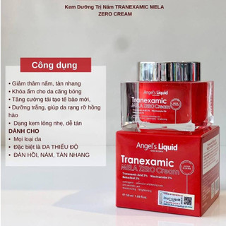 Bộ Đôi Serum & Kem Dưỡng Cải Thiện Thâm Nám Chuyên Biệt Angels Liquid Tranexamic Acid Mela Zero (ĐỎ)