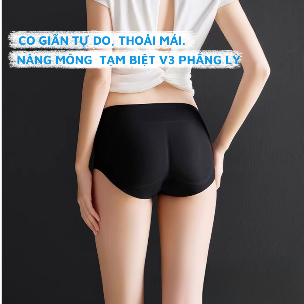 [MẪU MỚI 2026] Quần Lót Độn Mông Nâng Mông Đúc Su Thông Hơi Siêu Thoáng Mềm Mại ZANABRA N2055