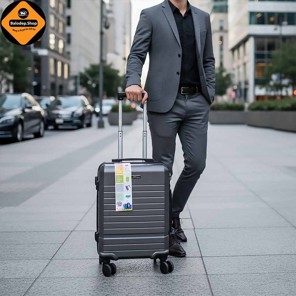 Vali Kéo Du Lịch Cao Cấp Xbags Dark Titan Pro Khóa TSA Mỹ Cổng Sạc USB Size 20 Xách Tay Máy Bay Cực Sang Trọng–Xb 6104!