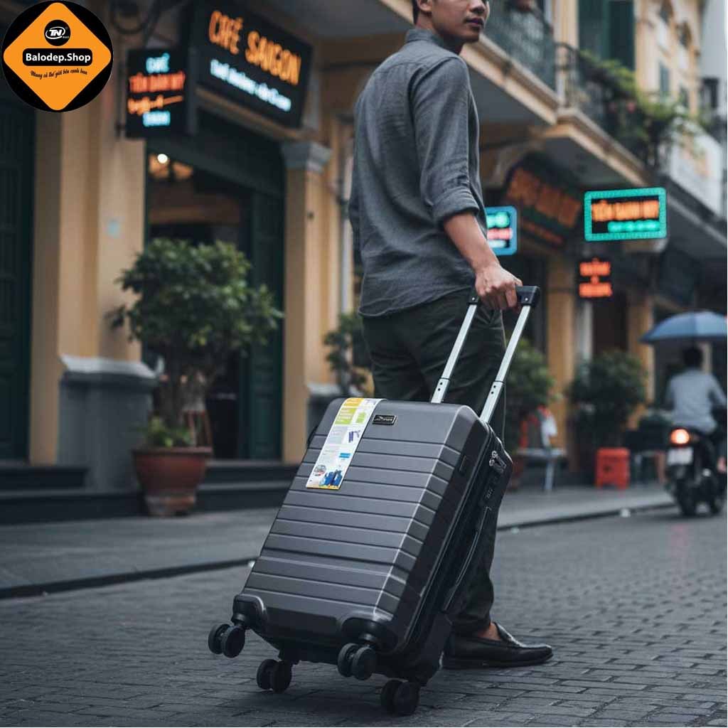 Vali Kéo Du Lịch Cao Cấp Xbags Dark Titan Pro Khóa TSA Mỹ Cổng Sạc USB Size 20 Xách Tay Máy Bay Cực Sang Trọng–Xb 6104!