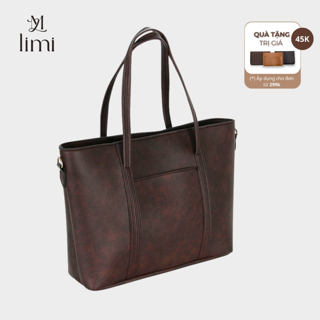 Túi Xách Nữ Công Sở LIMI (2 màu) Tote da size lớn Đựng Laptop đi học đi làm đi dạy A4 (FANCY)