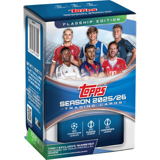 [ Blaster Box ] Topps Flagship Editon UCC 2025/26 25/26 Hộp Thẻ Cầu Thủ Bóng Đá Topps Flagship Editon ( 56 Thẻ )