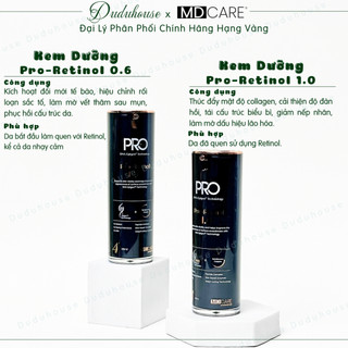 (Hàng Công TY) Kem Dưỡng MD CARE PRO-RETINOL 0.6 Làm Sáng Trẻ Hóa Cải Thiện Nếp Nhăn 30ml Duduhouse