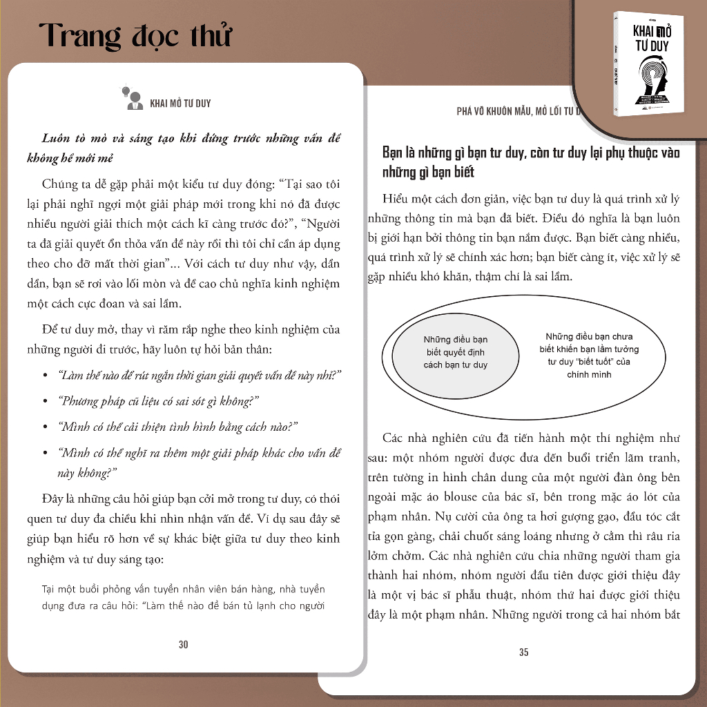 Bộ Sách: Khai Mở Tư Duy & Tư Duy Nghịch - Tiên Phong Books