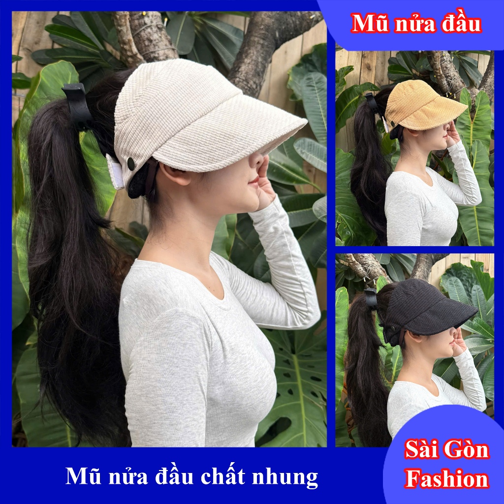 Mũ nữa đầu chống nắng UV Quảng Châu nhập khẩu