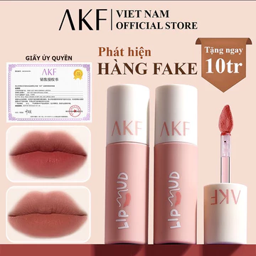 { AKF } Son lì mềm mịn như nhung - Son kem lì AKF - Son môi lì lâu trôi chống nước, chống lem,matte lip gloss 3g