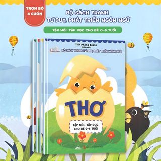 Sách - Thơ - Sách Tranh Tư Duy, Phát Triển Ngôn Ngữ - Giúp Bé Tập Nói, Tập Đọc