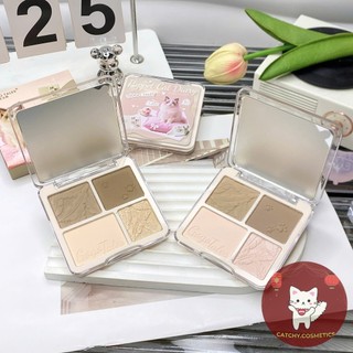 [GOGO TALES] Bảng Phấn Tạo Khối Gogo Tales Kèm Bắt Sáng 4 Ô, 10.5g (GT841)